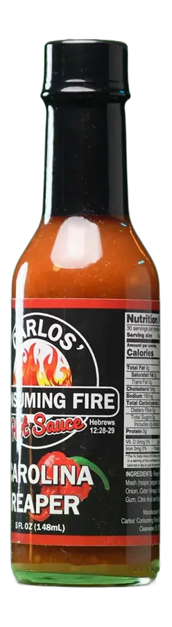 Carolina Reaper Hot Sauce bottle