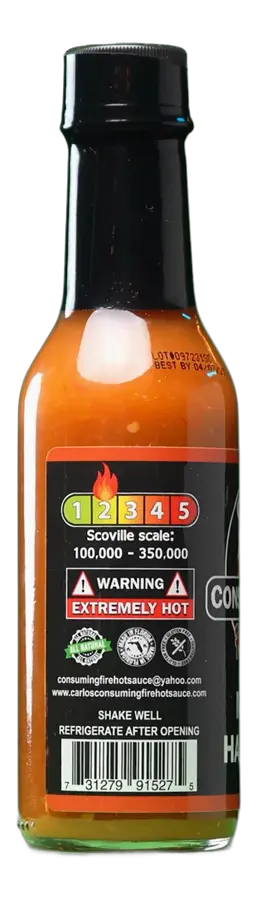 Mango Habanero Hot Sauce bottle